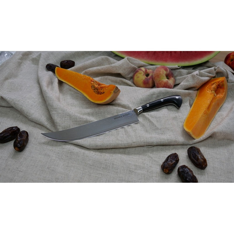 Cutitul bucatarului Samura Sultan, otel damasc, 21 cm