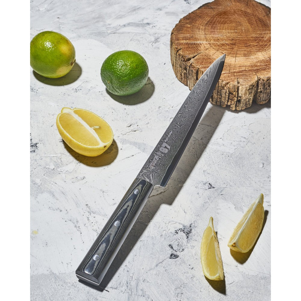 Cutit feliat, Samura Damascus 67, Otel carbon, 19.5 cm