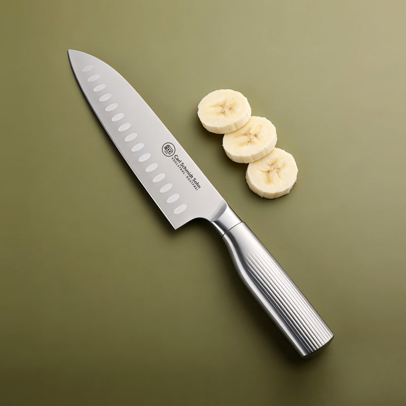 Cutit Santoku CCS Nexus, full steel, 18 cm