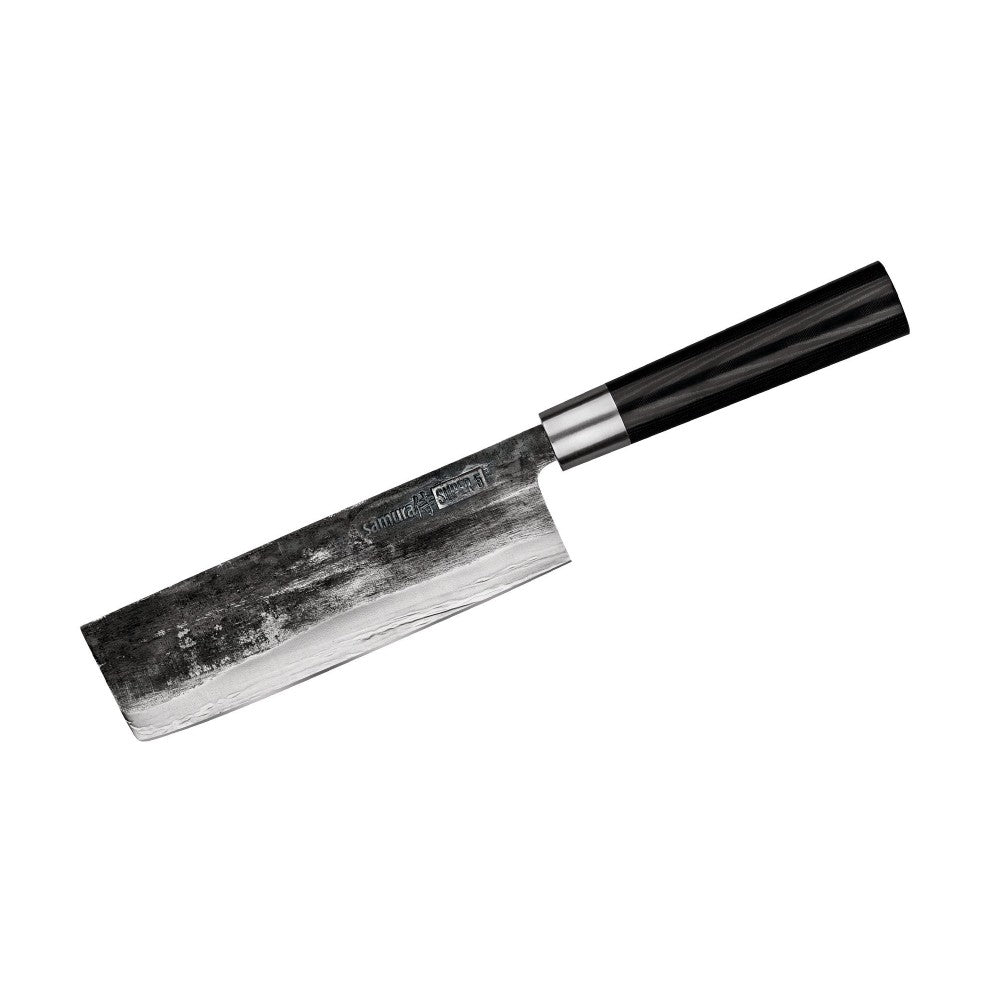 Cutit Nakiri Samura Super 5, otel japonez AUS 10, HRC 60, 17 cm