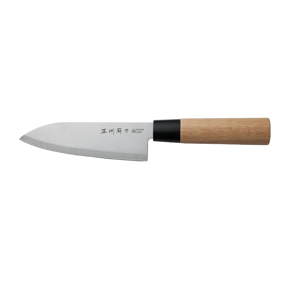 Cutit Osaka Deba, inox, maner lemn, 15 cm