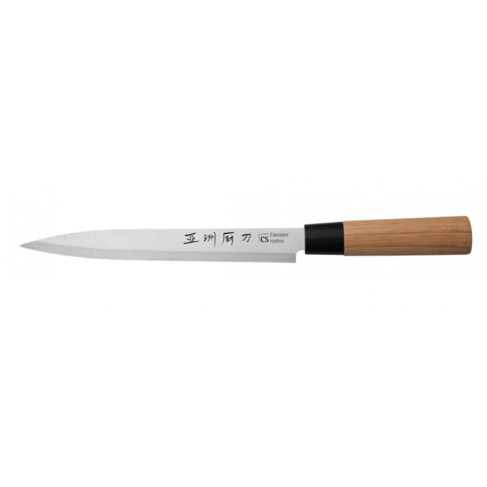 Cutit Osaka Yanagiba, inox, maner lemn, 23 cm