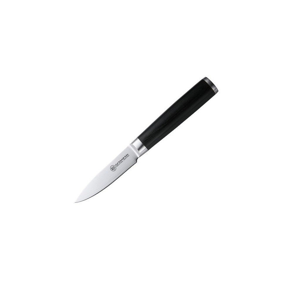 Cutit pentru legume Konstanz, otel damasc 67 straturi, duritate HRC 62, lama 9 cm