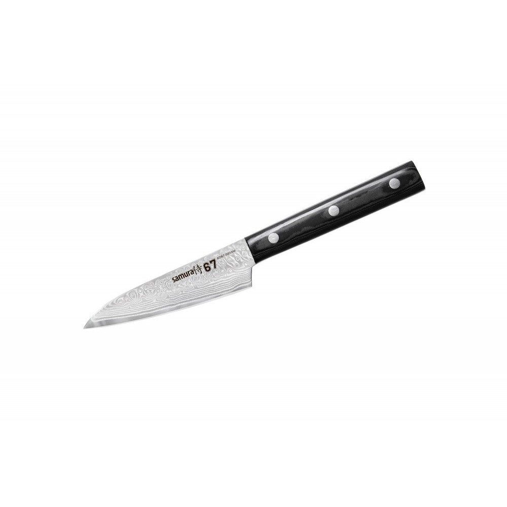 Cutit pentru legume, Samura Damascus 67, Otel carbon, lama 9.8 cm