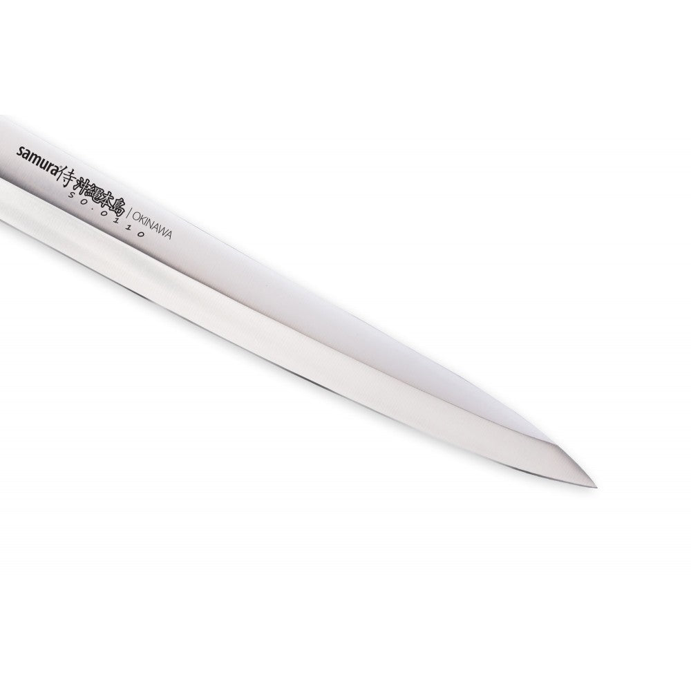 Cutit Samura Okinawa Yanagiba, otel japonez, HRC 59, 24 cm