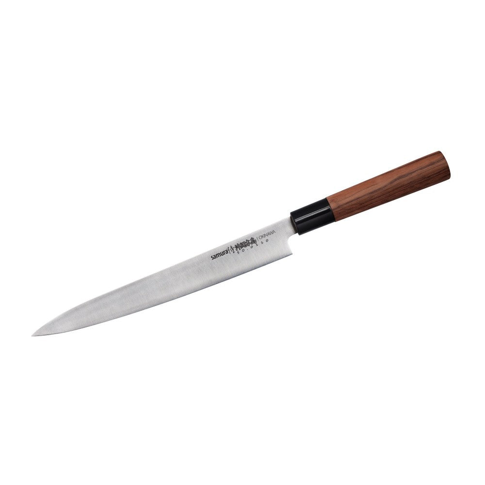 Cutit Samura Okinawa Yanagiba, otel japonez, HRC 59, 24 cm