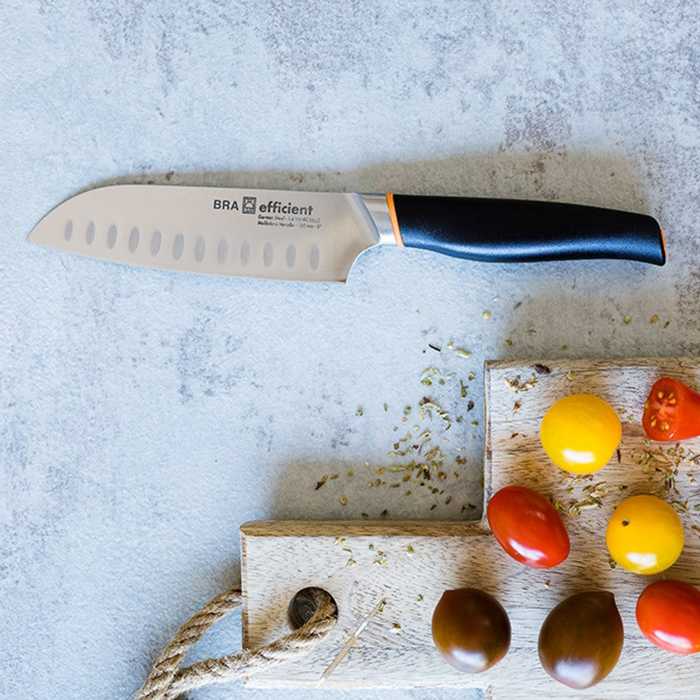 Cutit Santoku BRA Eficient, otel german, HRC 55, lama 13 cm
