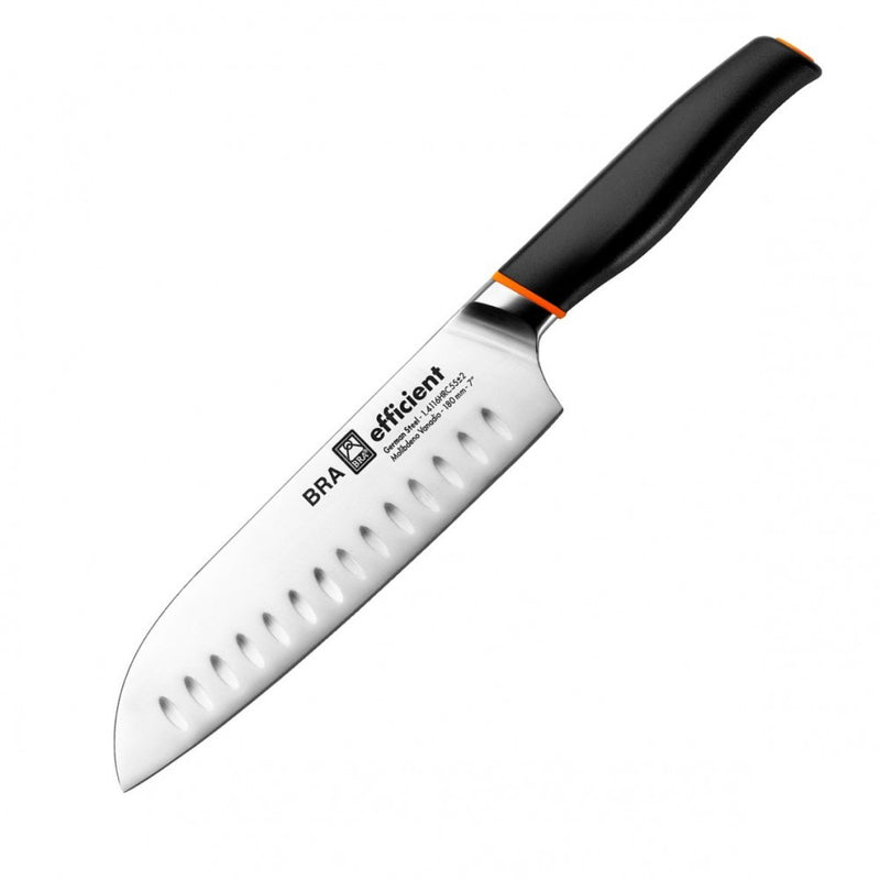 Cutit Santoku BRA Eficient, otel german, HRC 55, lama 18 cm