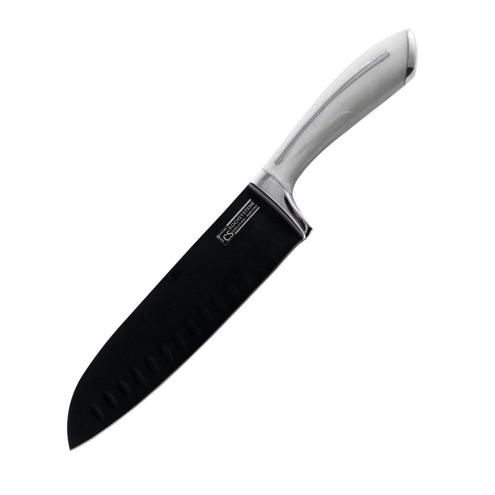 Cutit santoku Garmicsh, inox, lama 18 cm