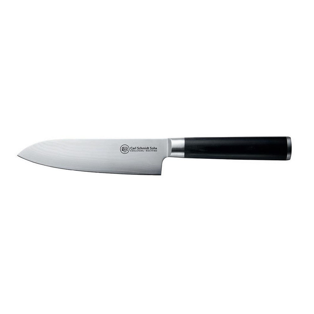 Cutit Santoku Konstanz, otel damasc 67 straturi, duritate HRC 62, lama 18 cm