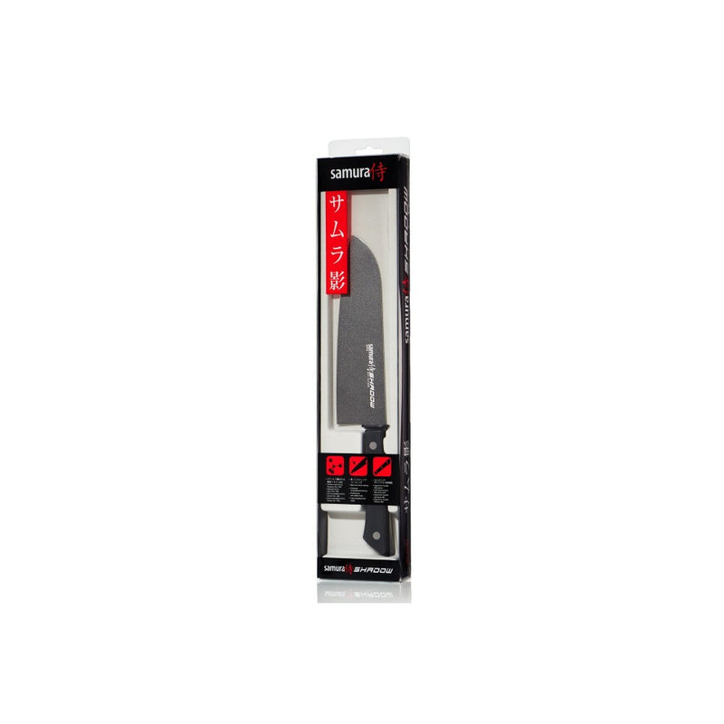 Cutit santoku, Samura Shadow, HRC 59, otel japonez lama 17,5 cm
