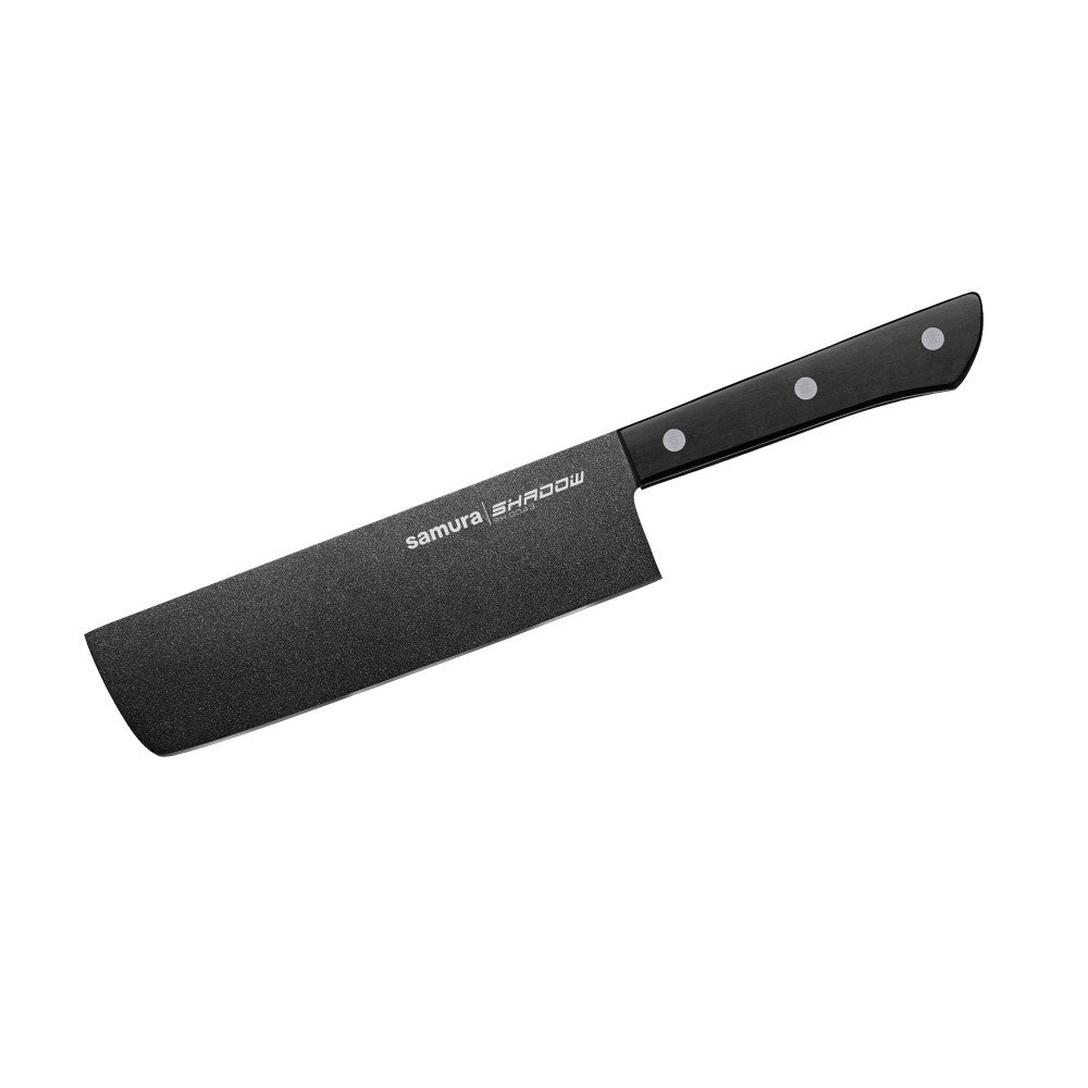 Cutit nakiri, Samura Shadow, HRC 58, otel japonez lama 17 cm