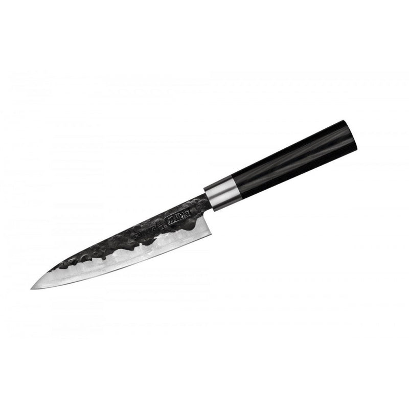 Cutit universal Samura Black Smith, otel carbon, HRC 58, lama 16 cm