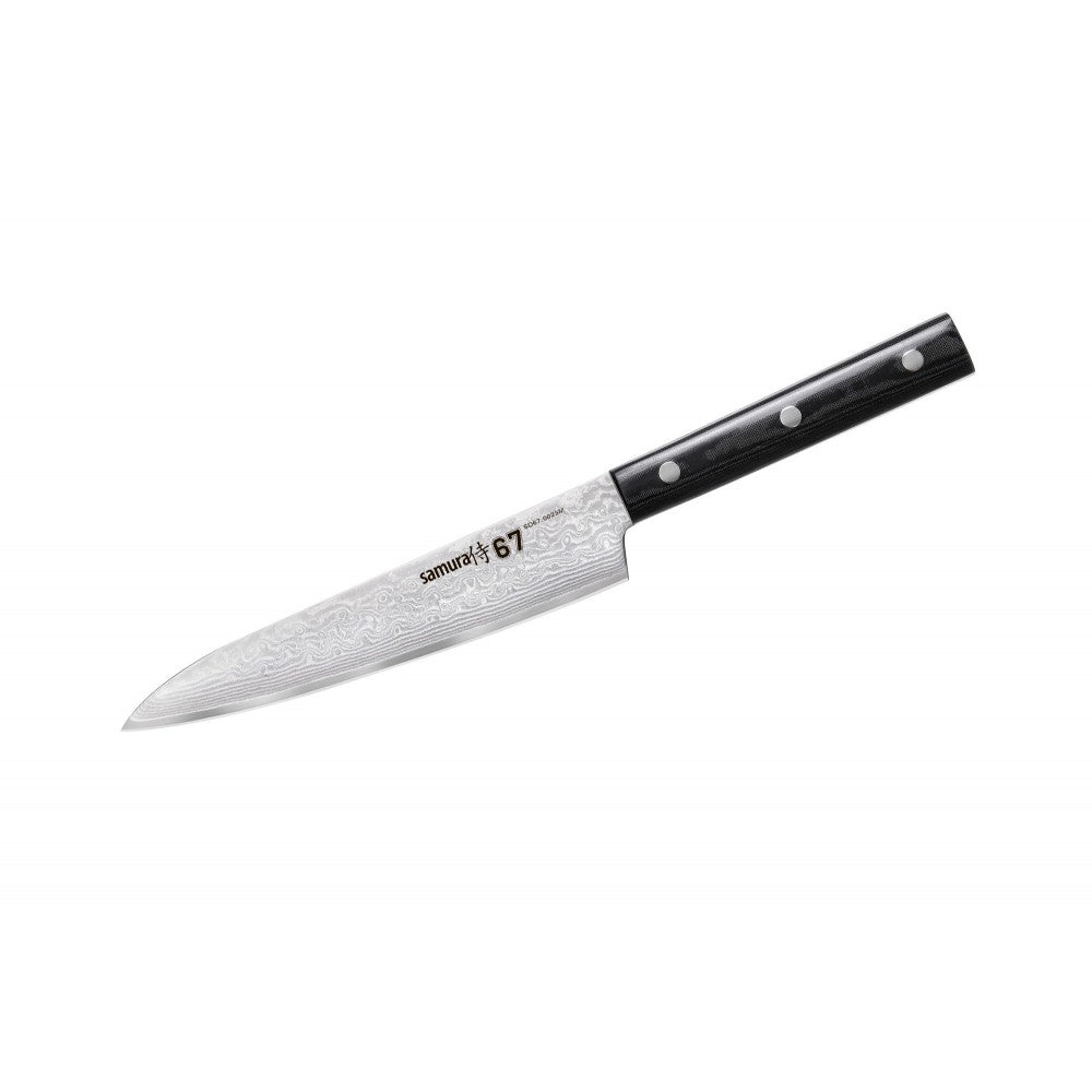 Cutit universal, Samura Damascus 67, Otel carbon, 15 cm