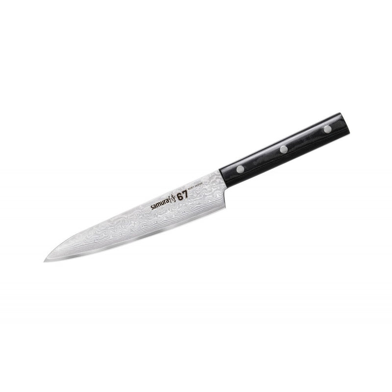 Cutit universal, Samura Damascus 67, Otel carbon, 15 cm