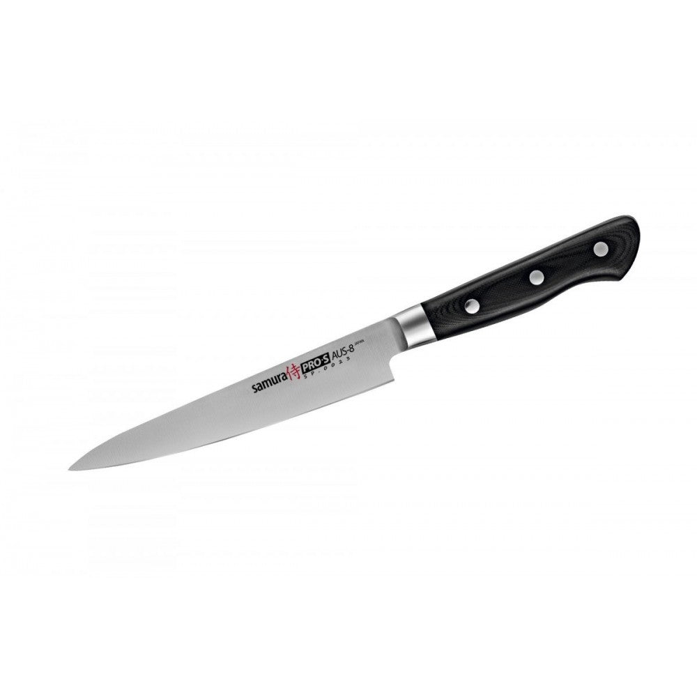 Cutit universal Samura PRO-S, otel japonez AUS 8, HRC 58, lama 15 cm