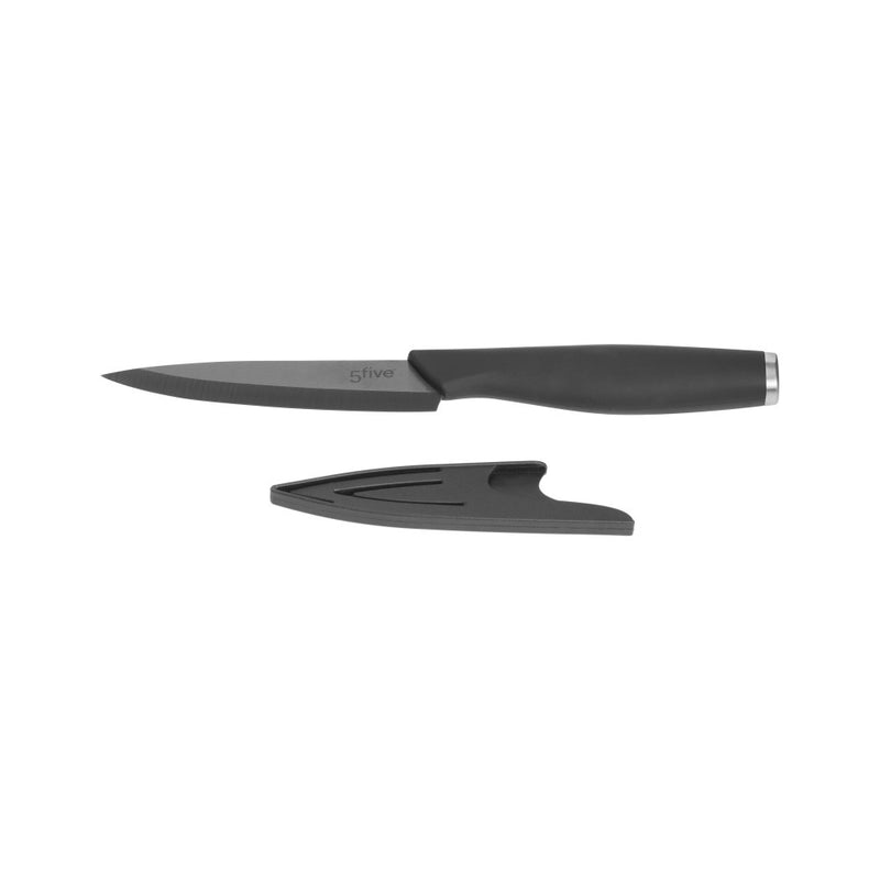 Cutit Util, ceramica, negru, lama 10 cm, protectie