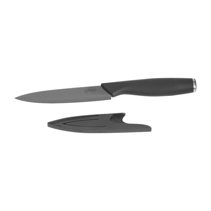 Cutit Util, ceramica, negru, lama 12.5 cm, protectie