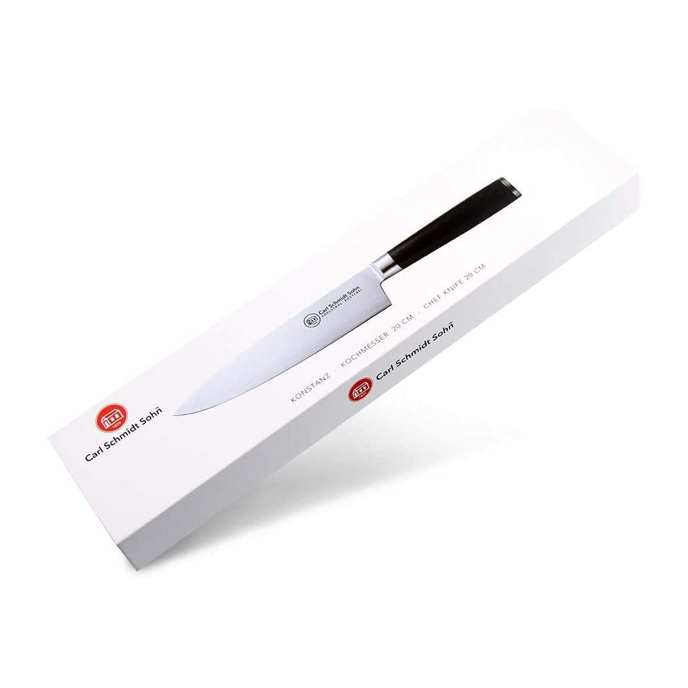 Cutitul bucatarului Konstanz, otel damasc 67 straturi, duritate HRC 62, lama 20 cm
