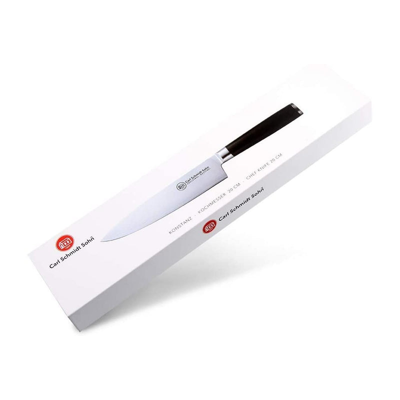 Cutitul bucatarului Konstanz, otel damasc 67 straturi, duritate HRC 62, lama 20 cm