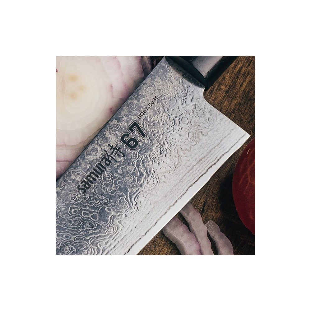 Cutitul bucatarului, Samura Damascus 67, otel damasc AUS 10, 20.8 cm