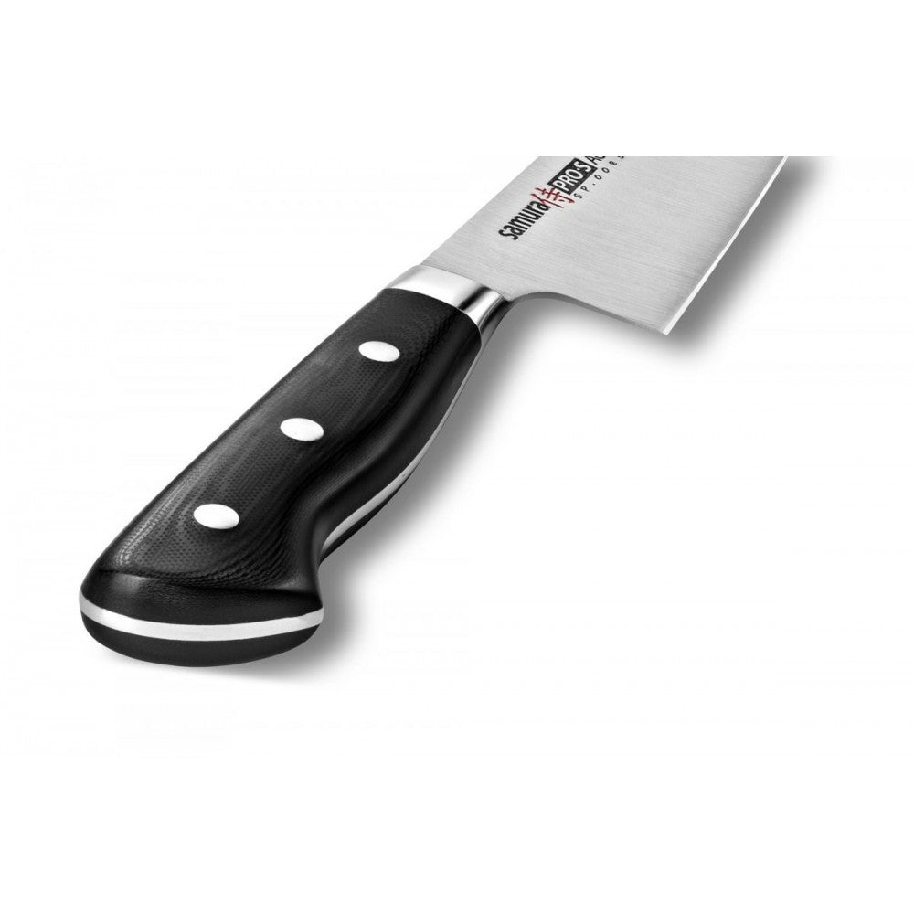 Cutitul bucatarului Samura PRO-S, otel japonez AUS 8, HRC 58, lama 20 cm