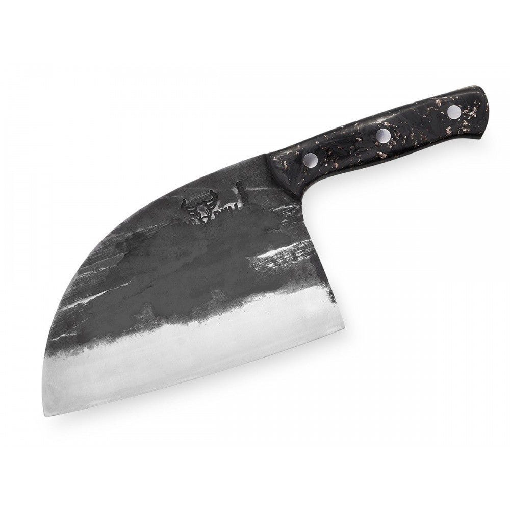 Cutitul bucatarului Sarbesc Mad Bull Luxury, otel carbon, lama 18 cm