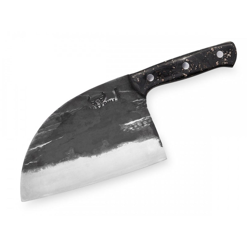 Cutitul bucatarului Sarbesc Mad Bull Luxury, otel carbon, lama 18 cm