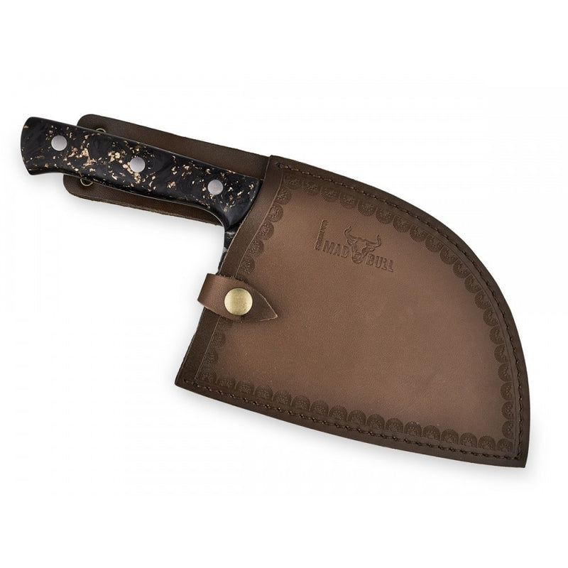 Cutitul bucatarului Sarbesc Mad Bull Luxury, otel carbon, lama 18 cm