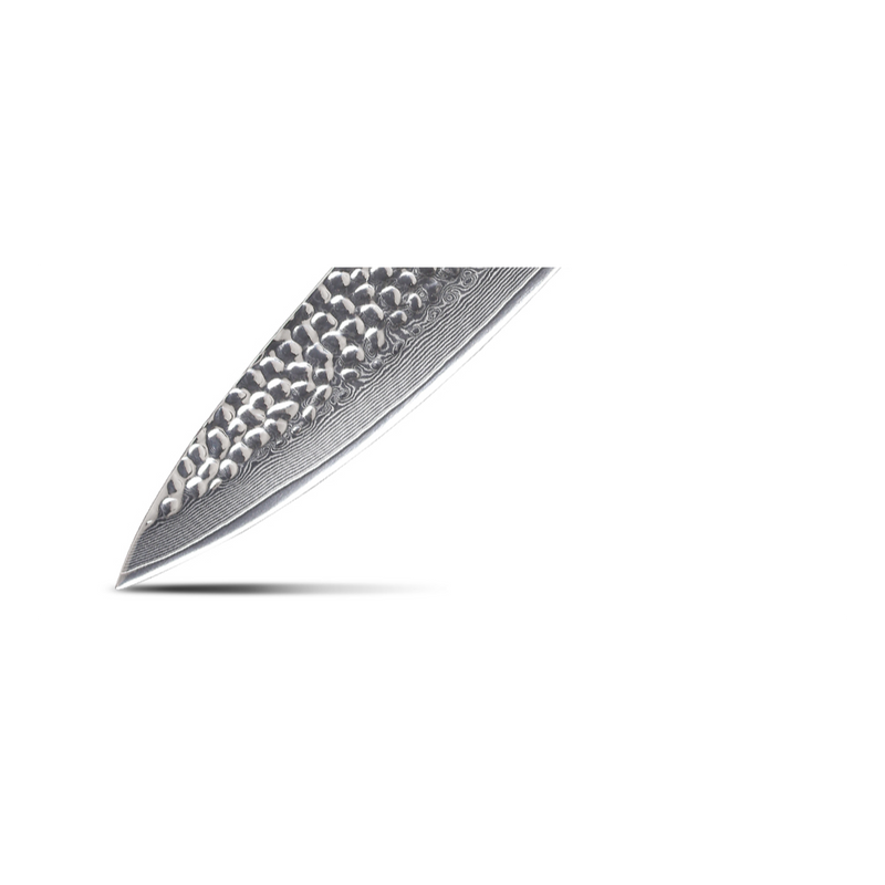 Cutitul bucatarului Teshiro, otel damasc 67 straturi, HRC 60, lungime lama 20 cm