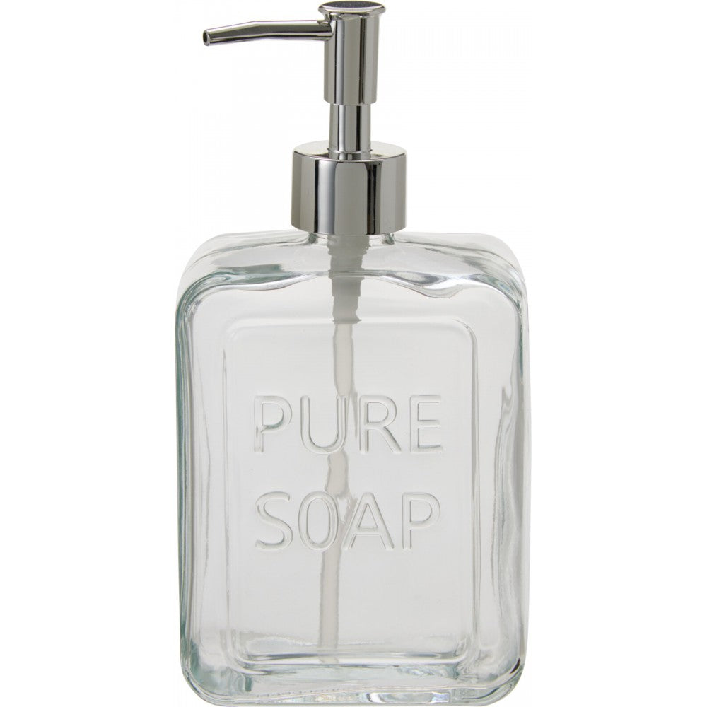 Dispenser sapun lichid Torsen, sticla, transparent, 500 ml