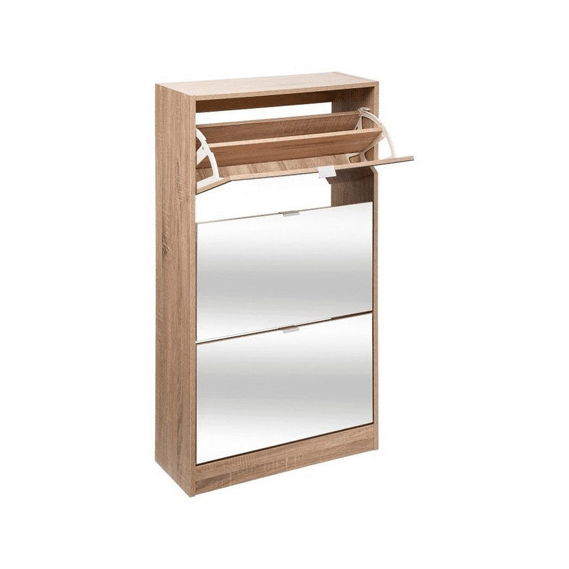 Dulap pantofi Bois, MDF crem, 59.6x23.4x118 cm