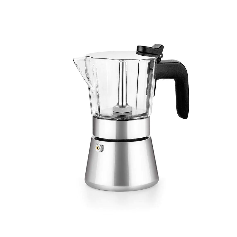 Espressor aragaz BRA Flavor, inox, sticla, 10 portii