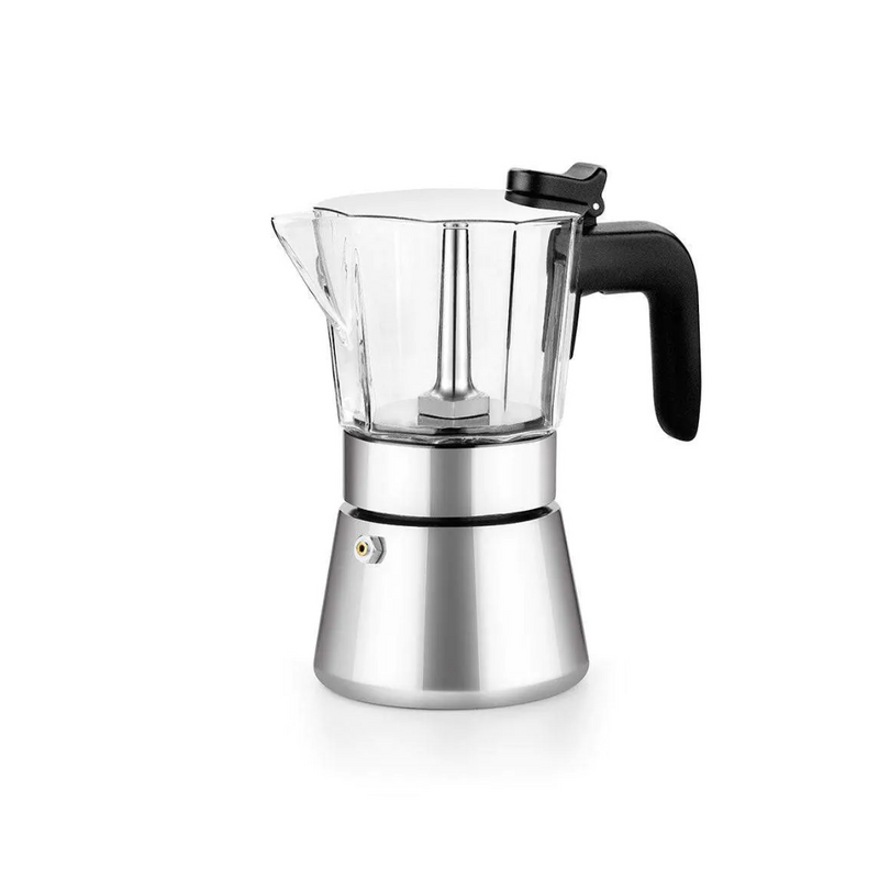 Espressor aragaz BRA Flavor, inox, sticla, 10 portii