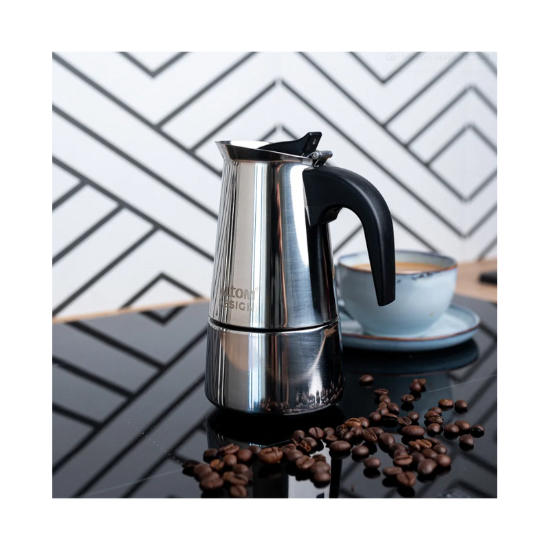 Espressor aragaz Arlo, inox, 4 portii, 200 ml