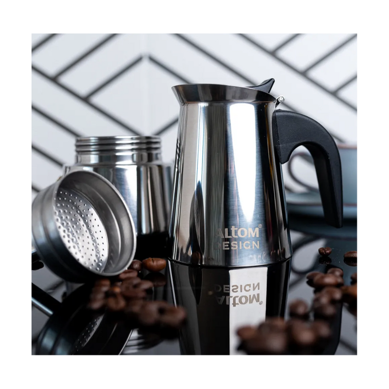 Espressor aragaz Arlo, inox, 6 portii, 300 ml