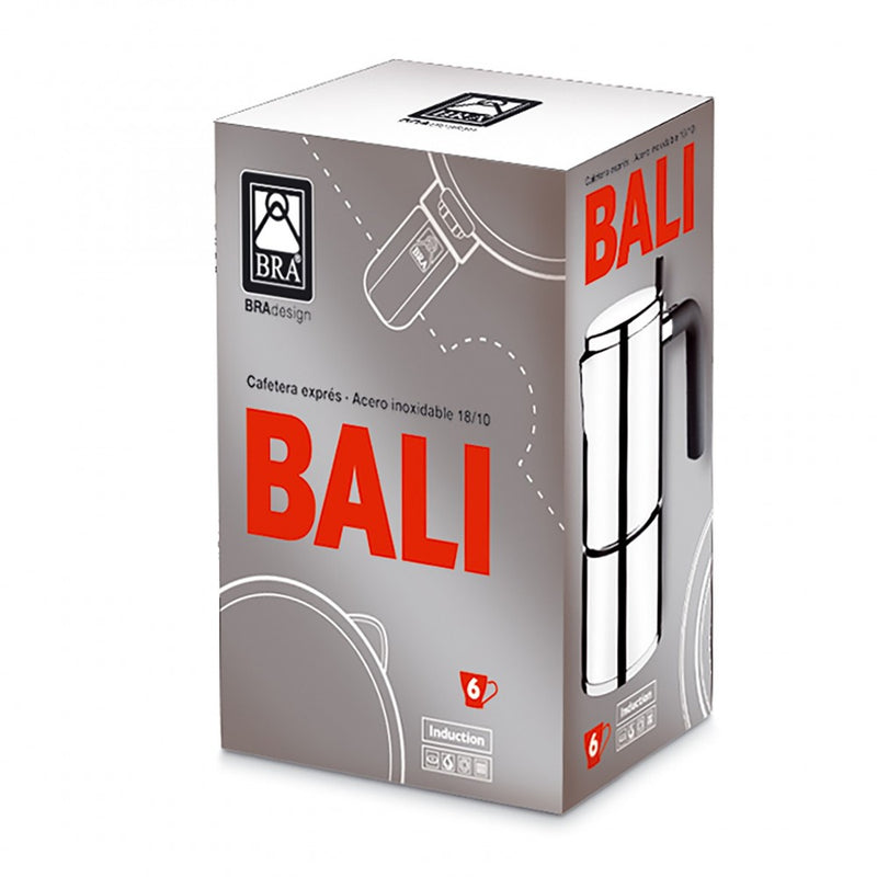 Espressor aragaz BRA Bali, inox, 4 portii