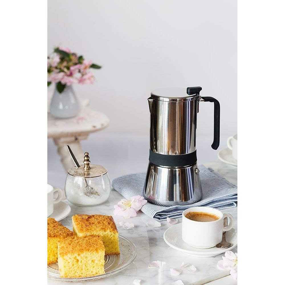 Espressor aragaz Monix Aroma, inox, 6 portii
