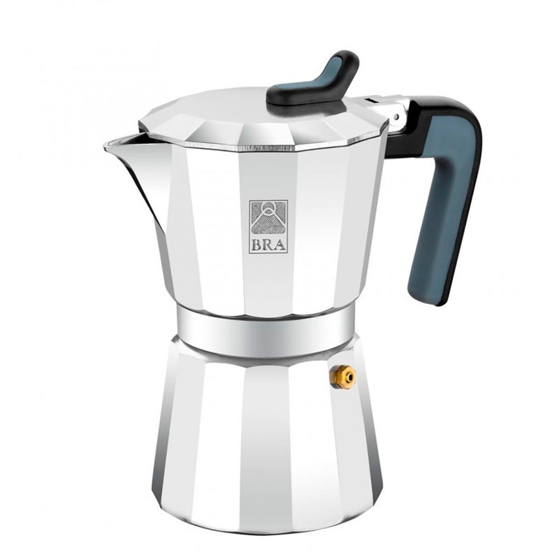Espressor BRA Deluxe, aluminiu, 9 portii