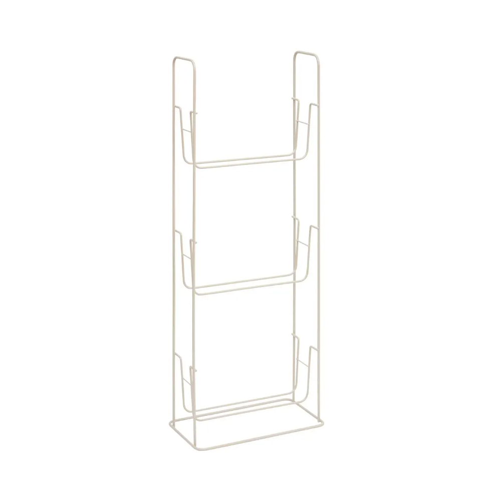 Etajera baie Easybath, metal, plastic, bej, 289 x 16 x H. 76 cm