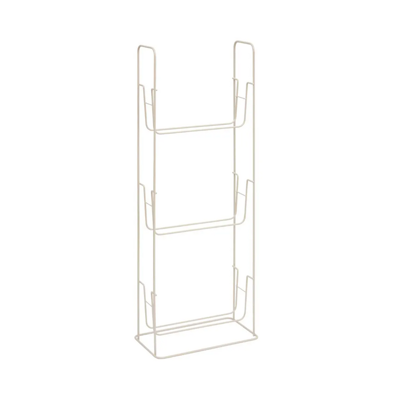 Etajera baie Easybath, metal, plastic, bej, 289 x 16 x H. 76 cm