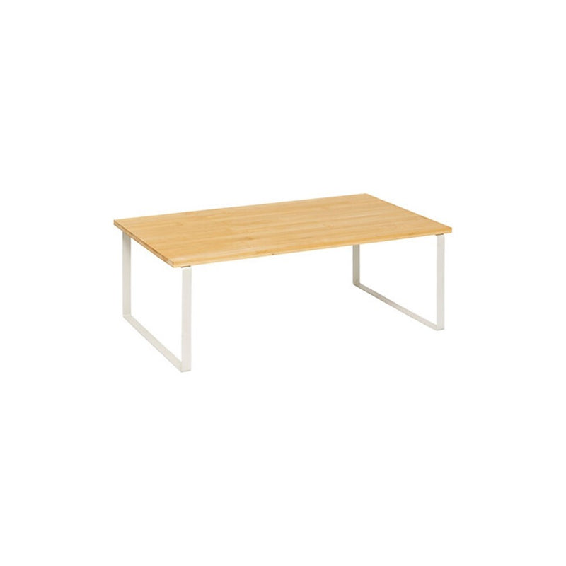 Etajera Shelfy White, metal, bambus, 50 x 30 x H.17.5 cm