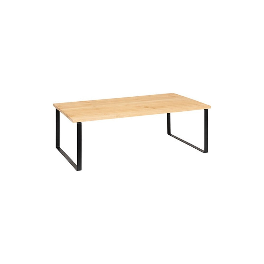Etajera Shelfy Black, metal, bambus, 50 x 30 x H.17.5 cm