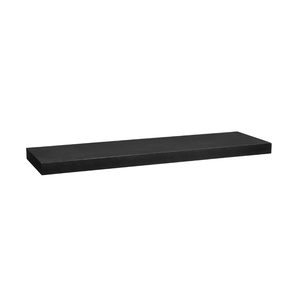 Etajera fixa perete Fixy Black, furnir, 80 x 23 x 3.8 cm