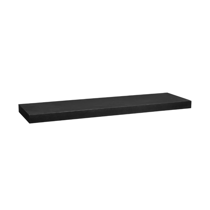Etajera fixa perete Fixy Black, furnir, 80 x 23 x 3.8 cm