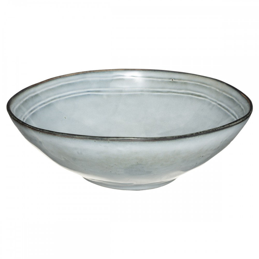 Bol Flower Blue, ceramica, albastru, 24 cm