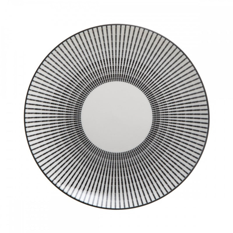 Farfurie Lunis Noir, portelan, 19 cm