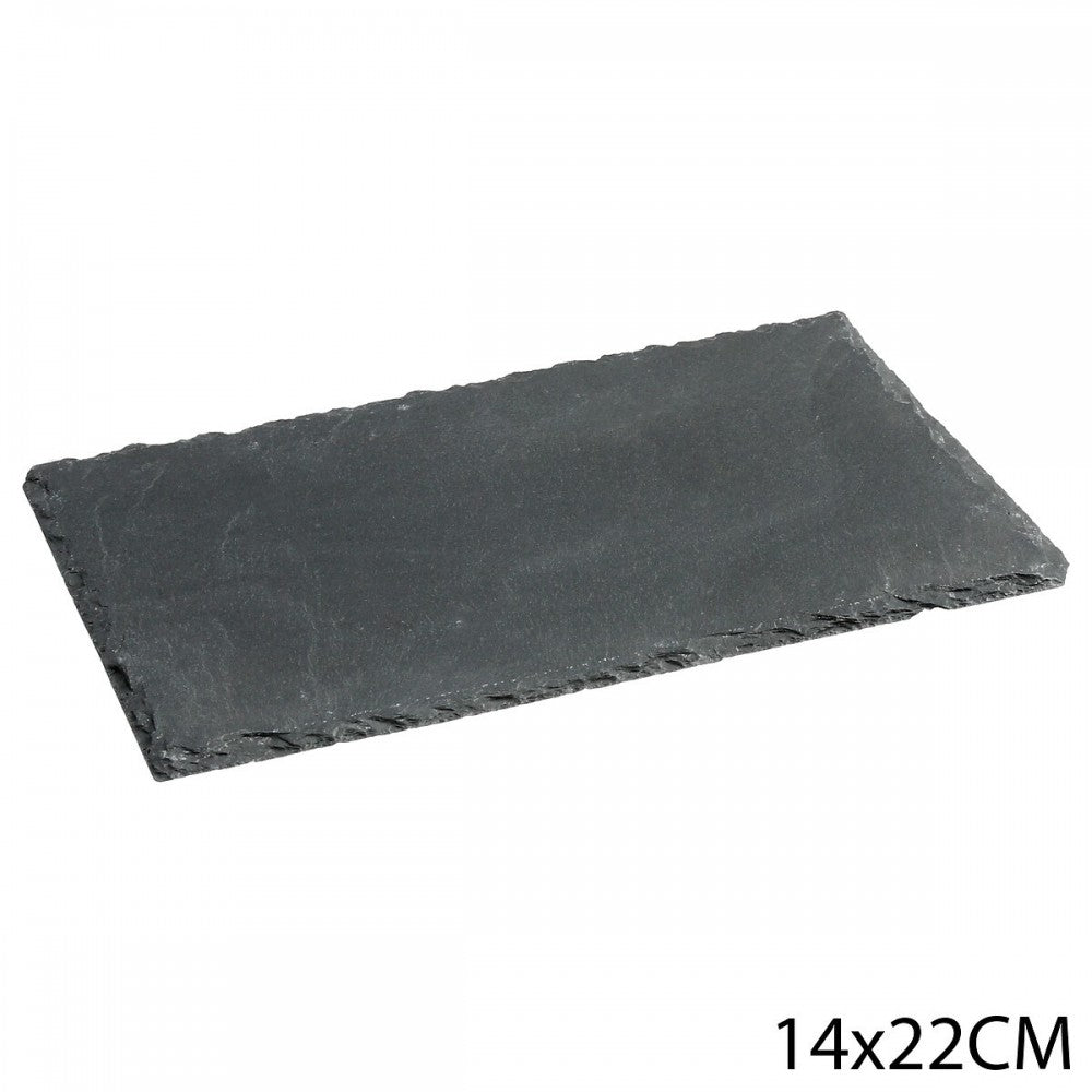Tava pentru servire Arona, ardezie, gri antracit, 14 x 22 cm