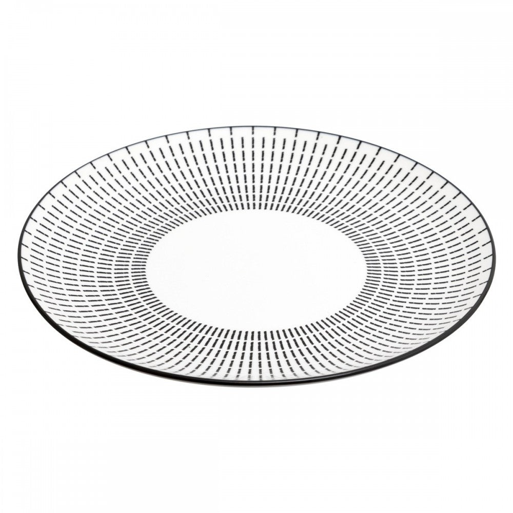Farfurie Lunis Noir, portelan, 26 cm