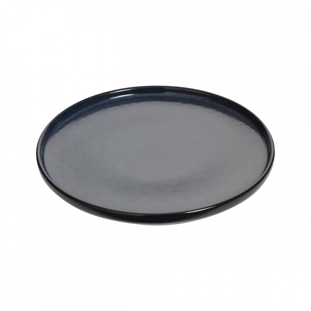 Farfurie Blue Inc, ceramica glazurata, 21 cm
